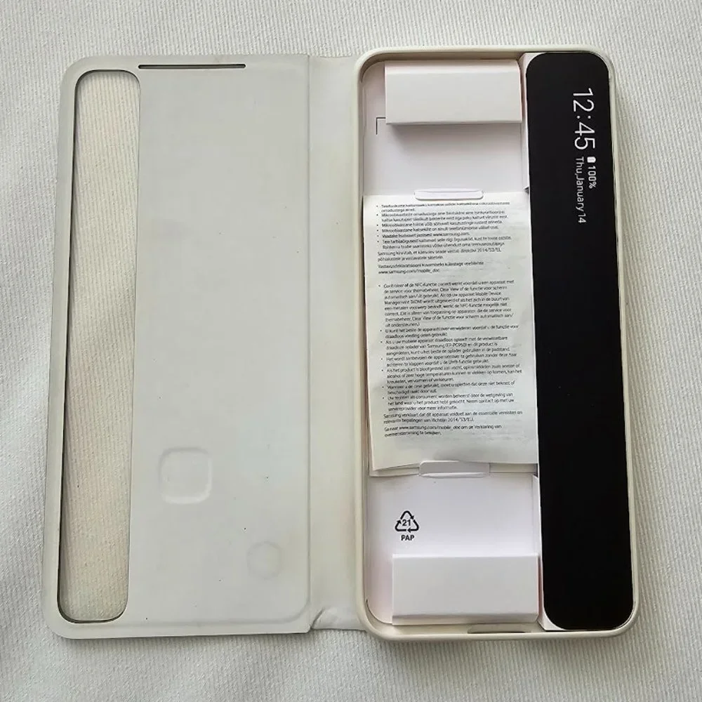 Samsung Galaxy S21 Ultra 5G S-View Flip Cover Case with Display Gray PREOWNED